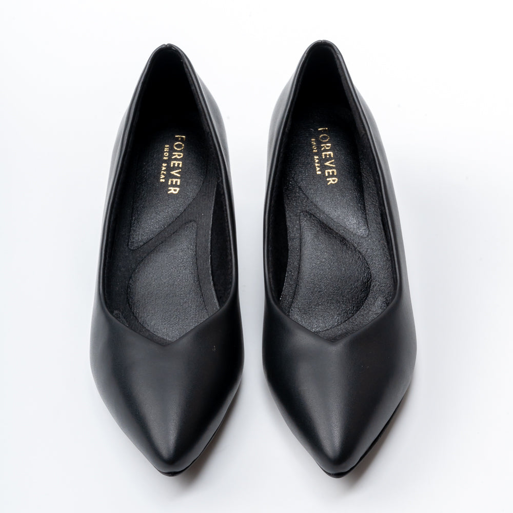 Noir Grace - Black Kitten Heels - view 5