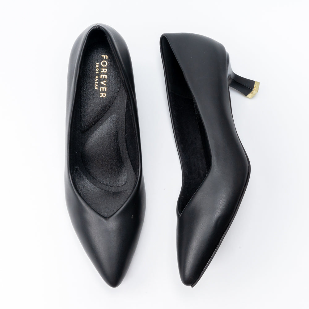 Noir Grace - Black Kitten Heels - view 6