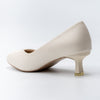 Noir Grace - White Kitten Heels