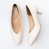 Noir Grace - White Kitten Heels