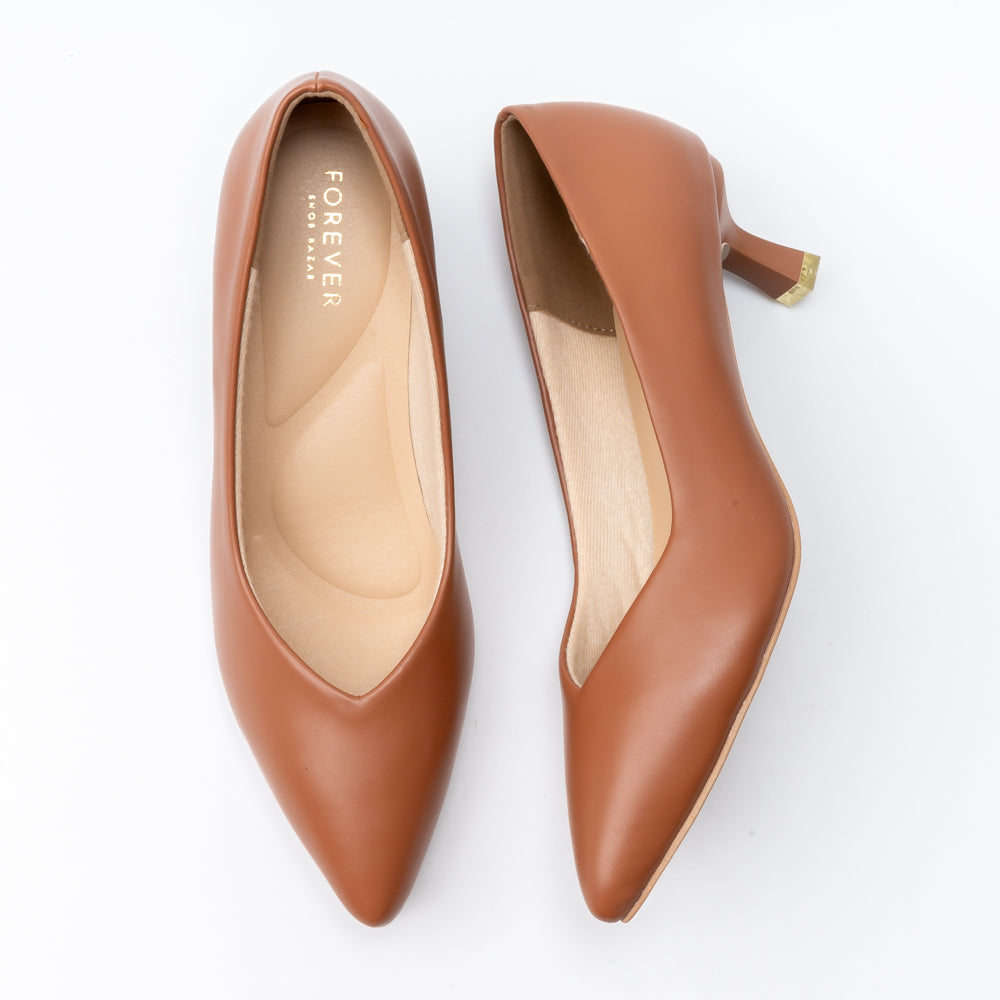 Noir Grace - Brown Kitten Heels - view 6