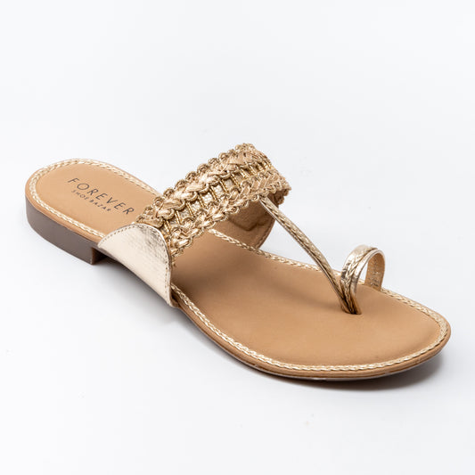 Secure Fit - Gold Flats