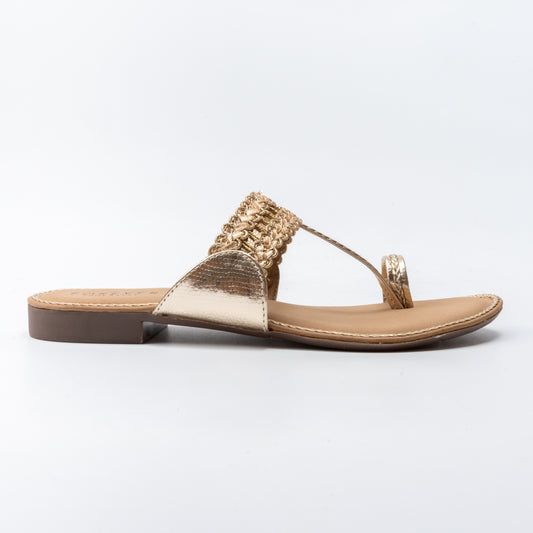 Secure Fit - Gold Flats