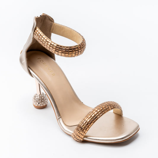 Starlit Muse - Gold Partywear Heels