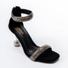 Starlit Muse - Black Partywear Heels
