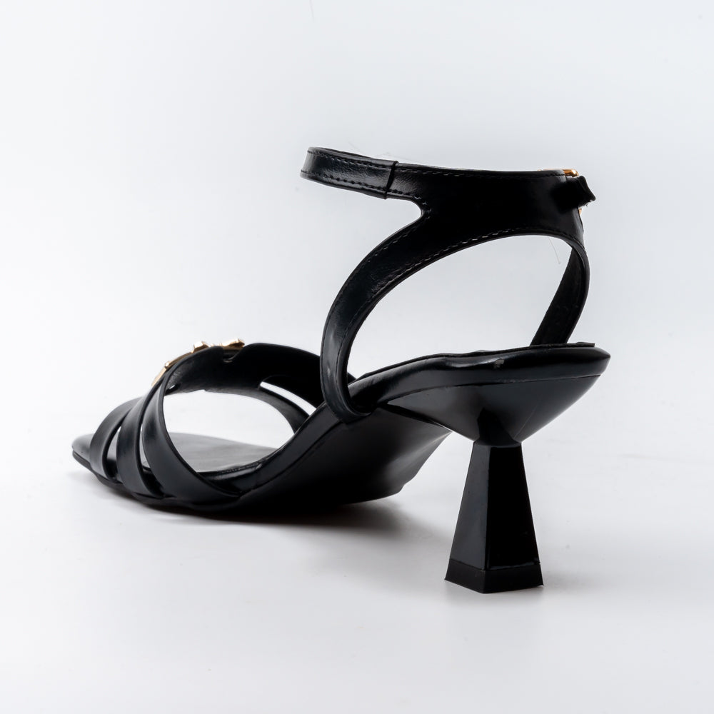 The Squarelink - Black Charm Heels - view 4