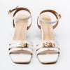 The Squarelink - White Charm Heels