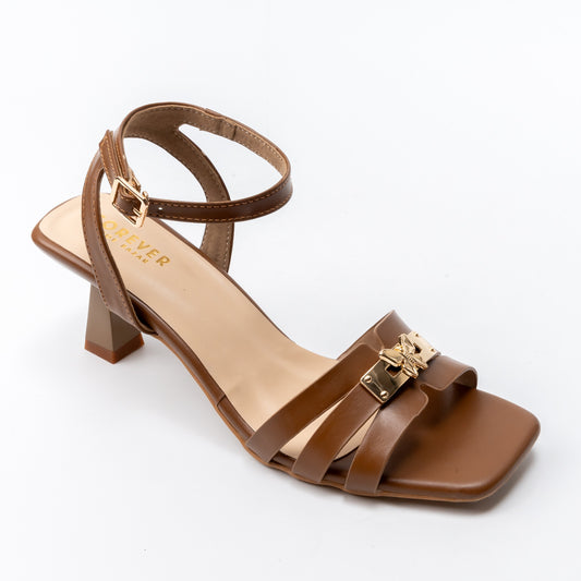 The Squarelink - Brown Charm Heels
