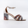 Snake Forever Comfort - White Heel Sandals