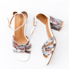 Snake Forever Comfort - White Heel Sandals
