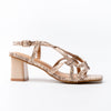 Square ‑ Toe Strappy - Beige Heel