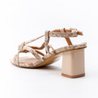 Square ‑ Toe Strappy - Beige Heel - view 3