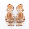 Square ‑ Toe Strappy - Beige Heel