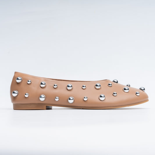 The Meteor Embellished - Khaki Flats