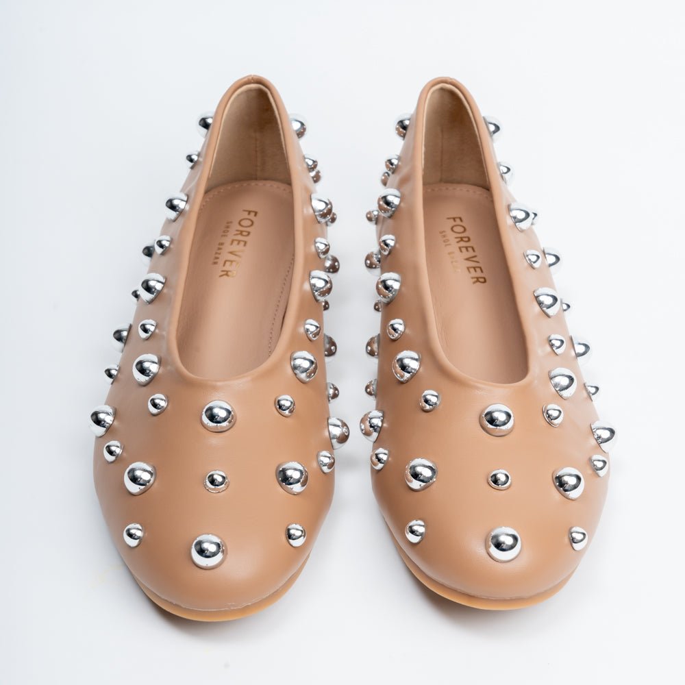 The Meteor Embellished - Khaki Flats - view 4
