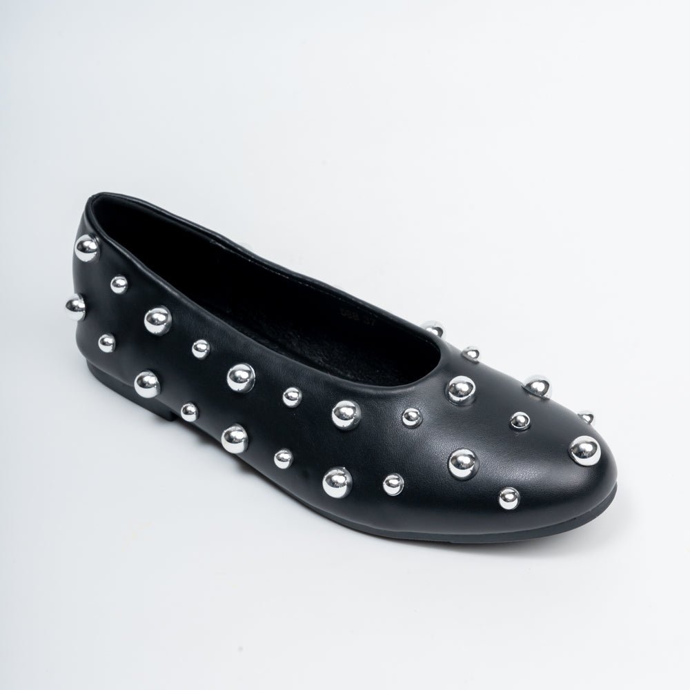 The Meteor Embellished - Black Flats - view 3