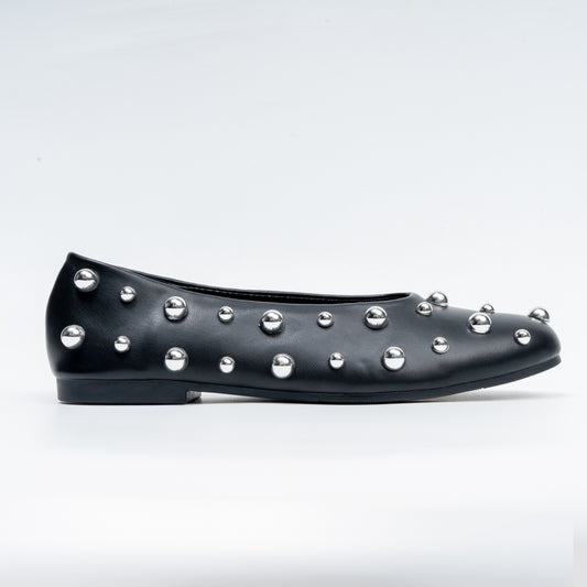 The Meteor Embellished - Black Flats