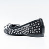 Sparkle Studded- Black Flat Ballerinas