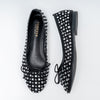 Sparkle Studded- Black Flat Ballerinas