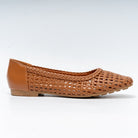 Woven Mesh - Brown Flats Ballerinas - view 2