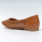 Woven Mesh - Brown Flats Ballerinas - view 6