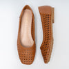 Woven Mesh - Brown Flats Ballerinas