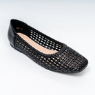 Woven Mesh - Black Flats Ballerinas - view 3