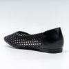 Woven Mesh - Black Flats Ballerinas