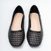 Woven Mesh - Black Flats Ballerinas