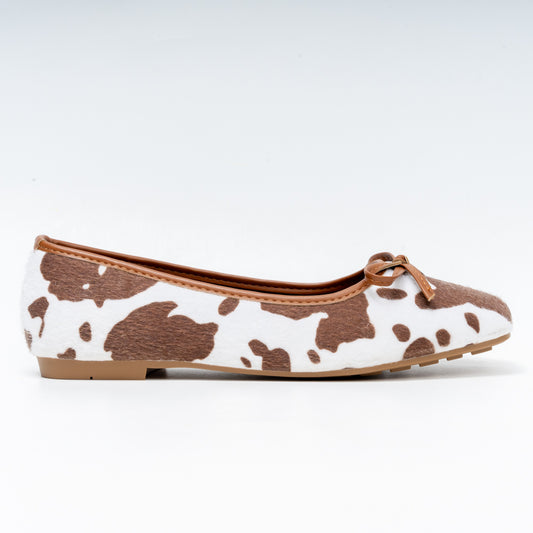 Holy Cow - Brown Flat Ballerinas