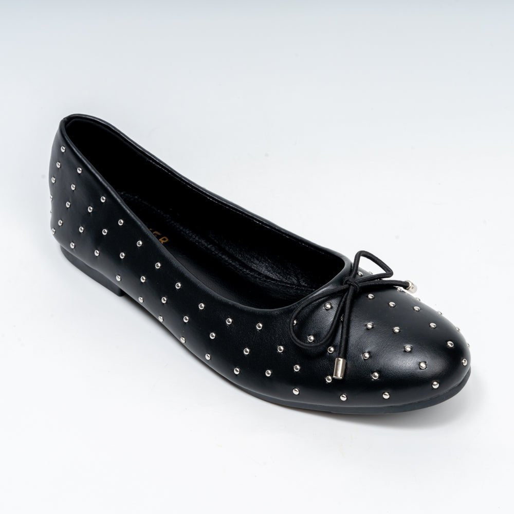 Serene Laser-Cut - Black Flats - view 3