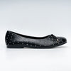 Serene Laser-Cut - Black Flats