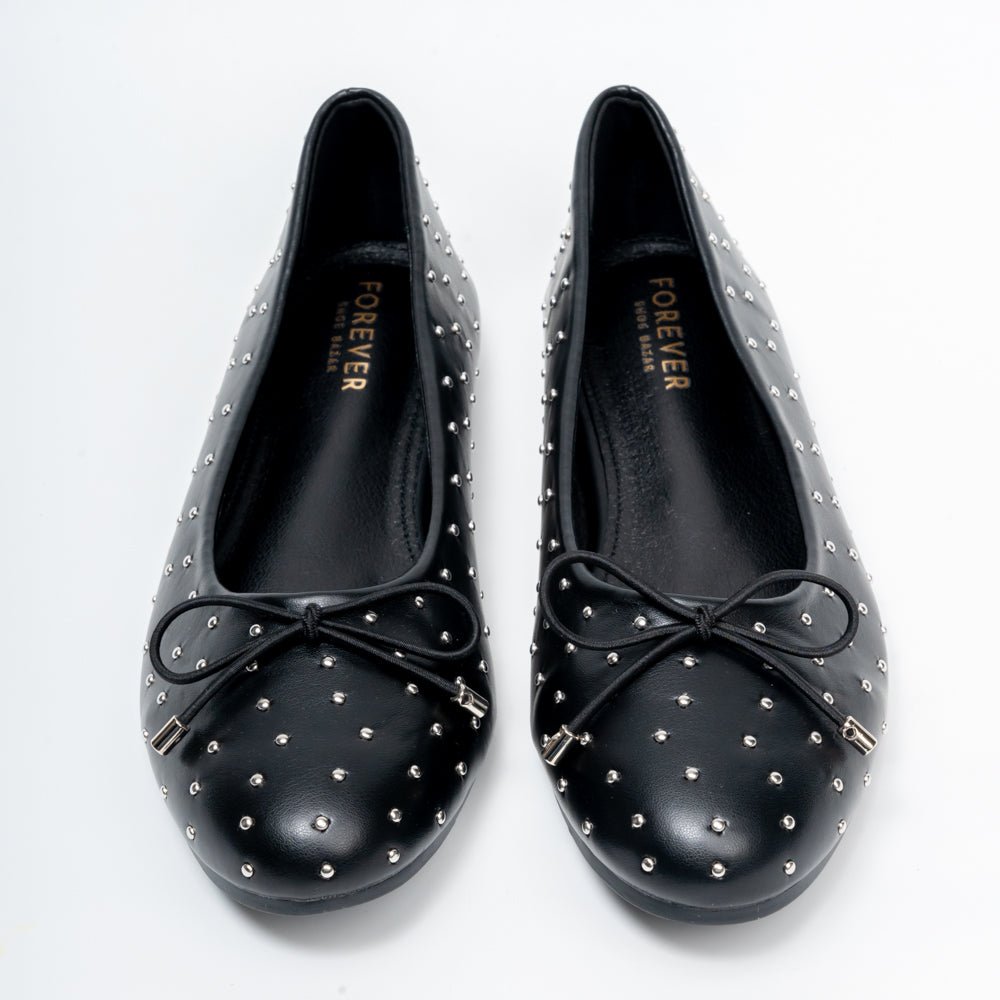 Serene Laser-Cut - Black Flats - view 4