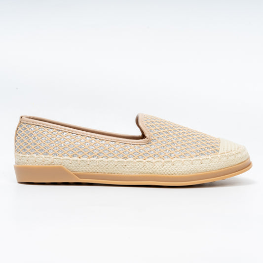 The Riviera Slip-On - Apricot Casual Espadrilles
