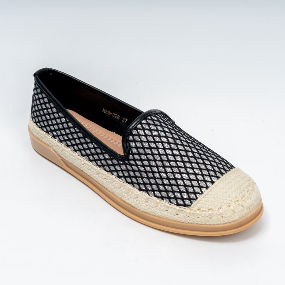The Riviera Slip-On - Black Casual Espadrilles - view 3