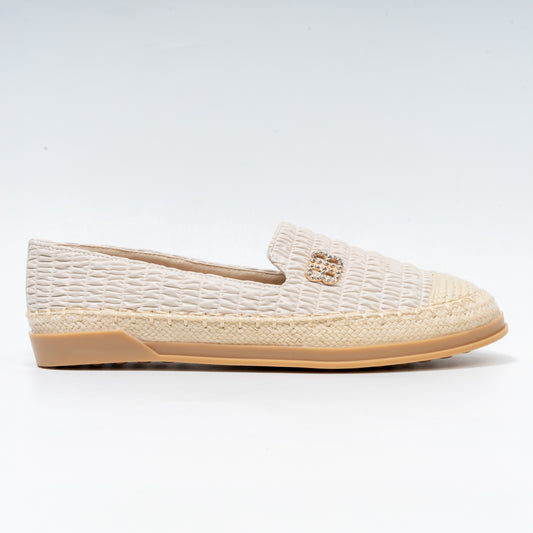 Jute Joy - Cream Casual Espadrilles