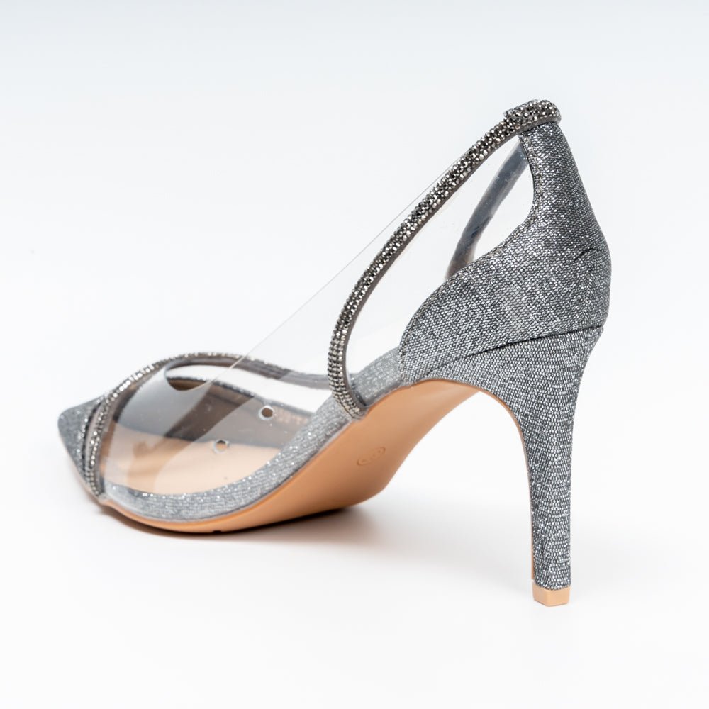 Starlit Elegance - Gun Metal Heels - view 6