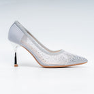 Crystal Whisper - Silver Party Heels - view 2