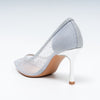 Crystal Whisper - Silver Party Heels