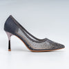 Crystal Whisper - Gun Metal Party Heels