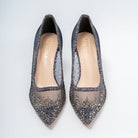 Crystal Whisper - Gun Metal Party Heels - view 4