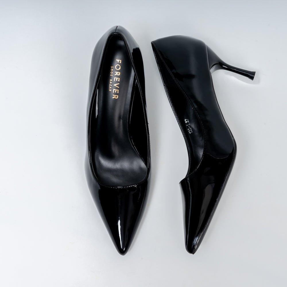 Signature Pointed - Black Pumps - view 4