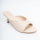 Elowra Stitch Detail Mule Heels - Off White - view 2
