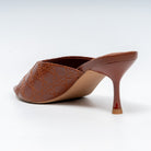 Elowra Stitch Detail Mule Heels - Coffee - view 3