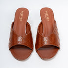 Elowra Stitch Detail Mule Heels - Coffee - view 5