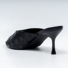 Elowra Stitch Detail Mule Heels - Black - view 3