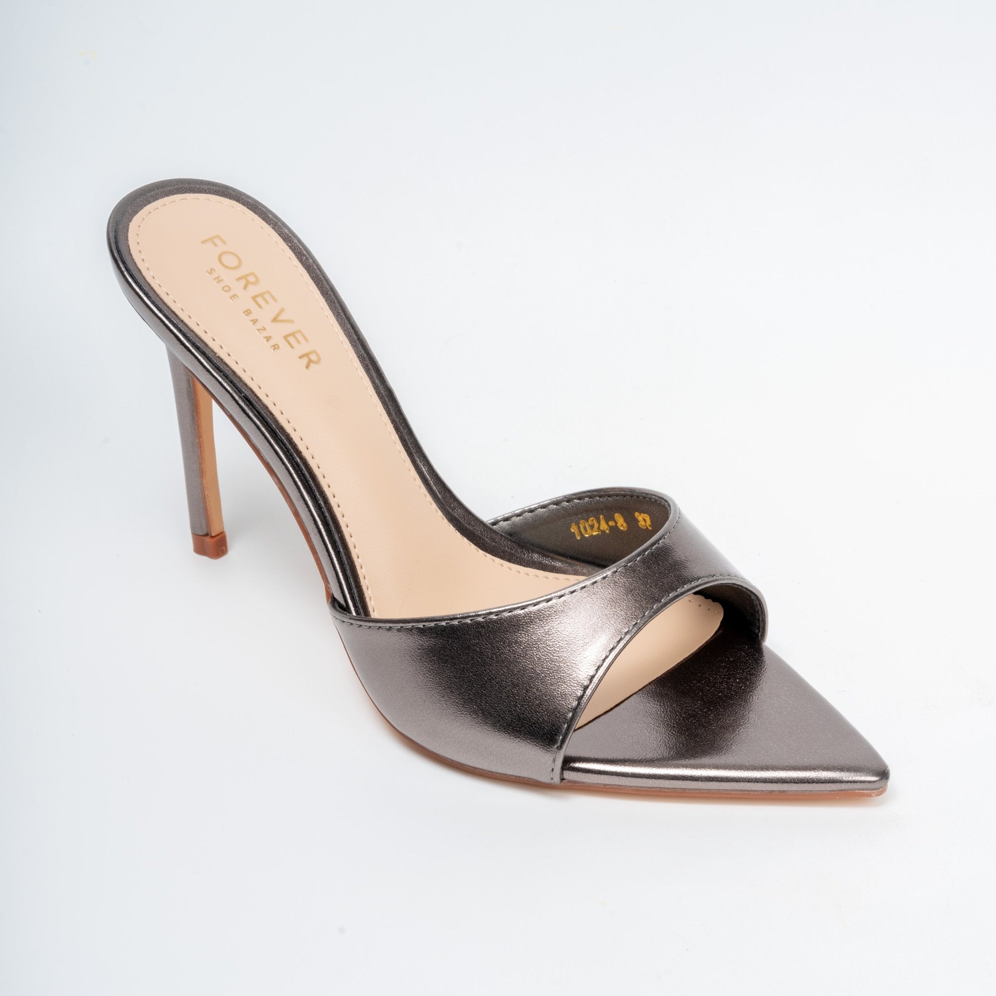 Glitter Queen - Gun Metal Heels - view 3