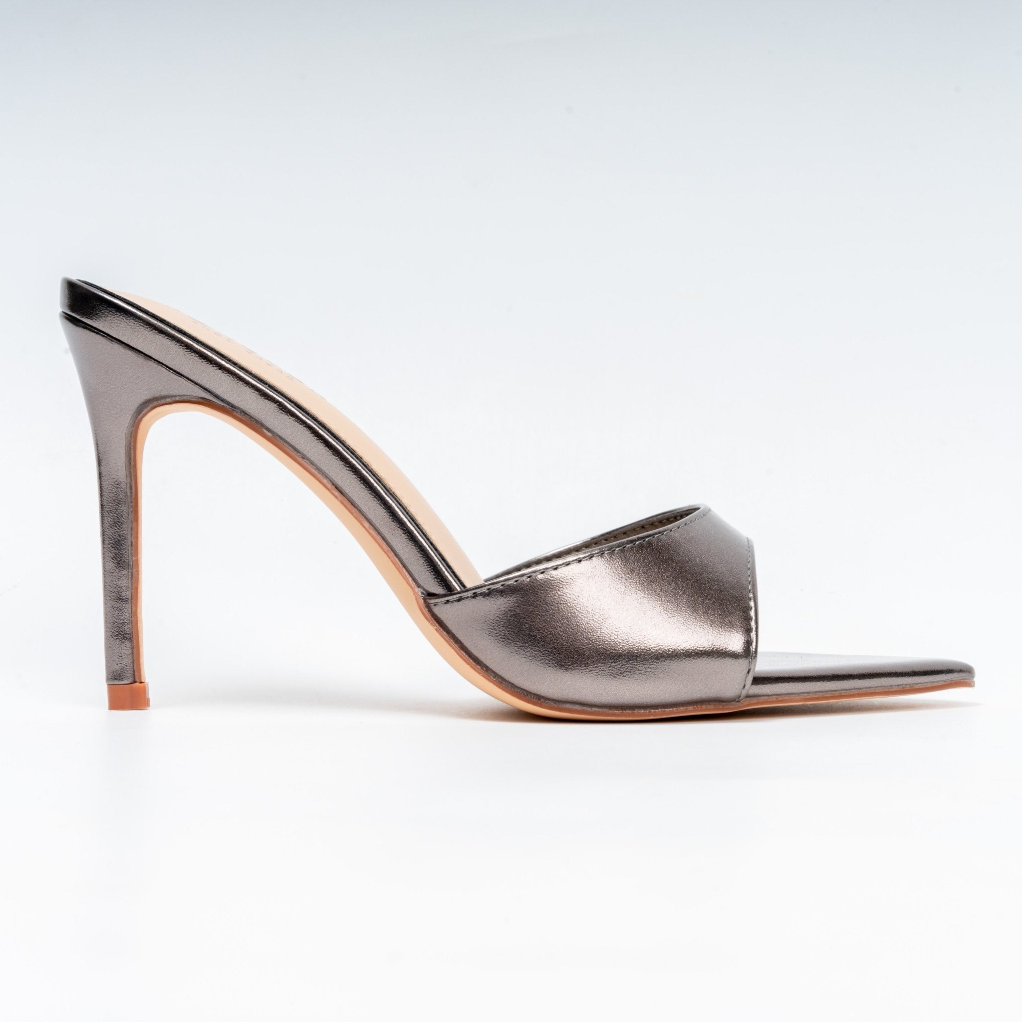 Glitter Queen - Gun Metal Heels - view 2