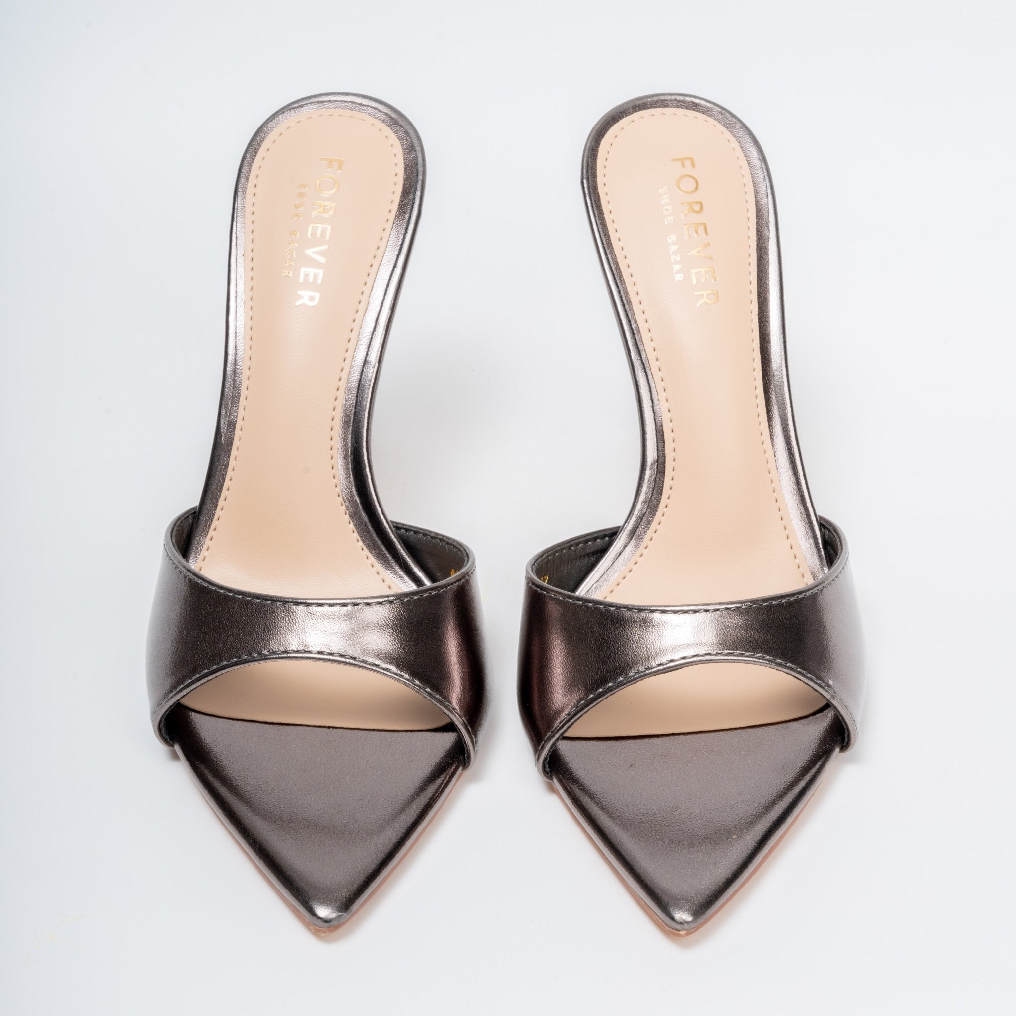 Glitter Queen - Gun Metal Heels - view 4