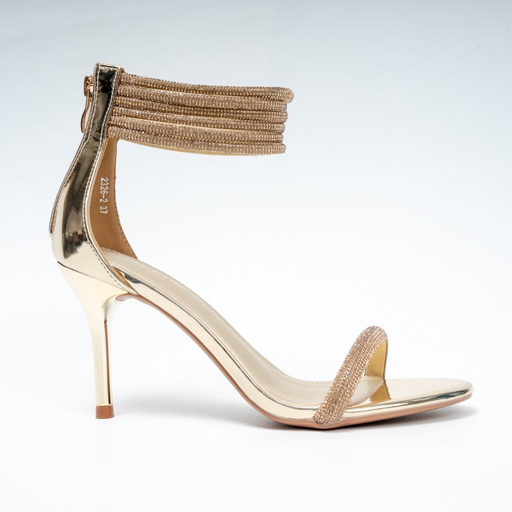 Not My Problem - Gold Partywear Heels . - view 2